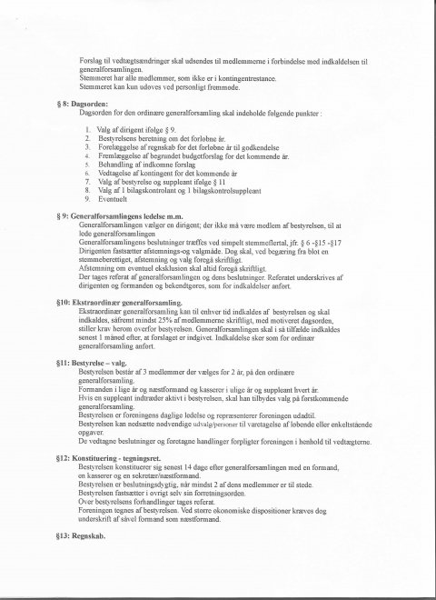 Vedtægter s 2